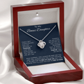 To My Bonus Daughter - Family Forever Knot Necklace